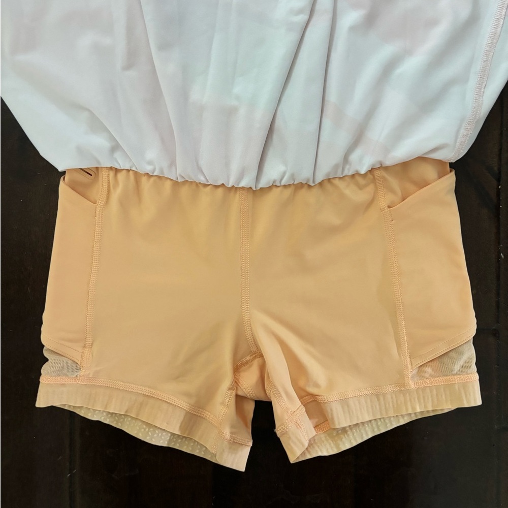 Lululemon Court Rival High Rise Skirt Size 2 Pink/Orange - Picture 4 of 5